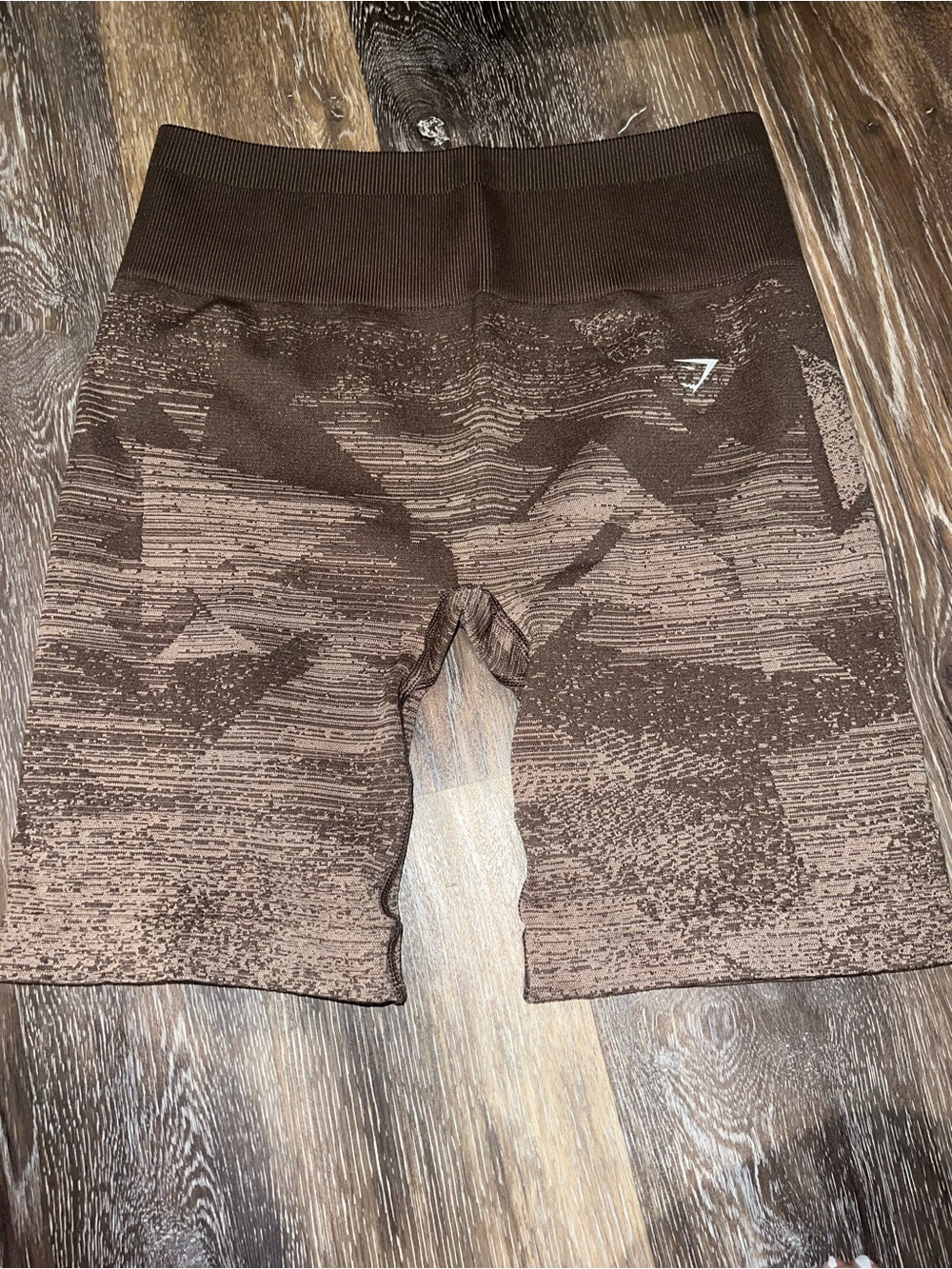 Gymshark Brown Textured Seamless Shorts